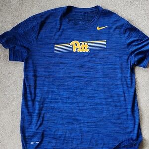 Pitt Panthers Dry Fit Nike Cobalt Blue Shirt Sleeve Shirt - XL